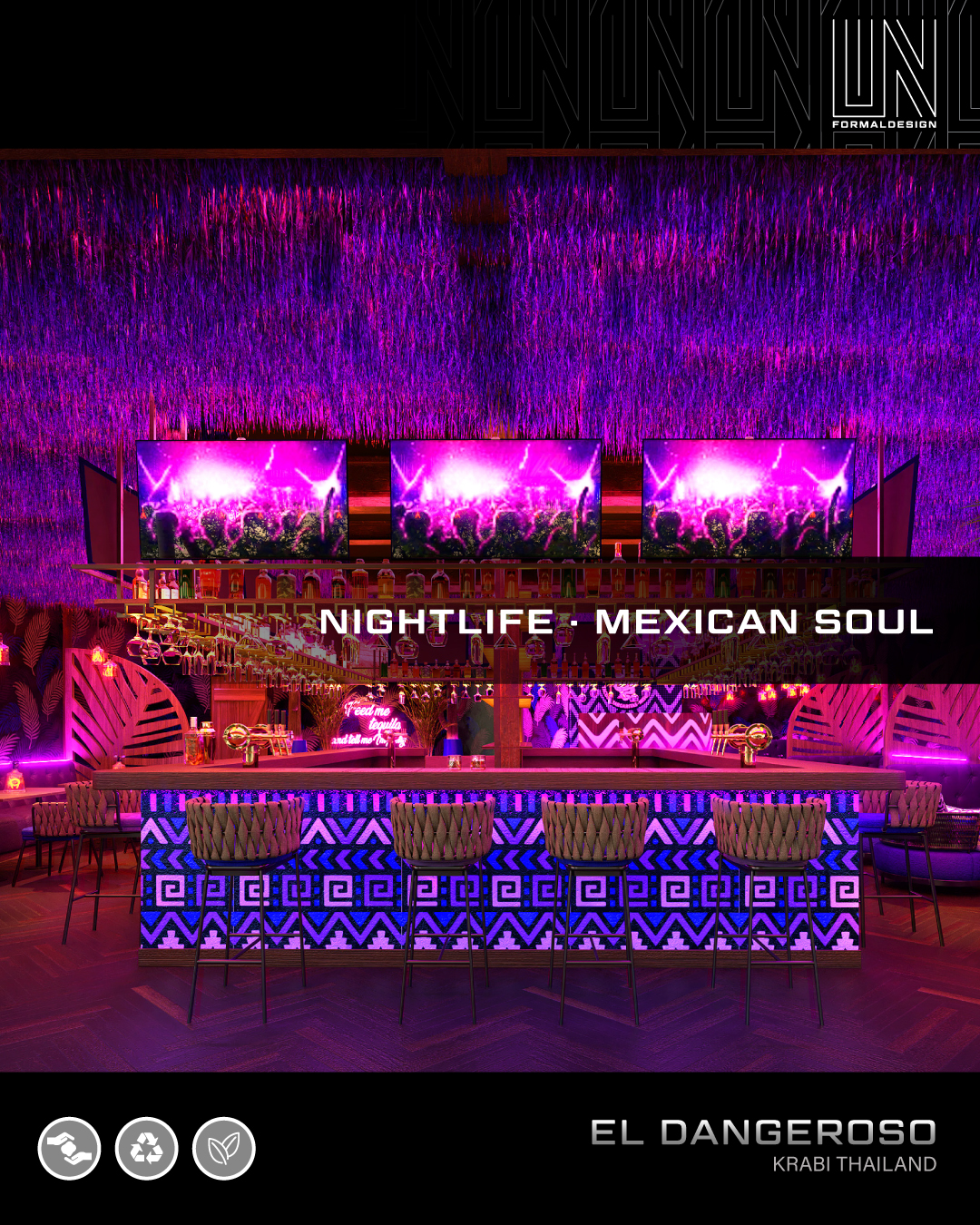 El Dangeroso: Restaurant Interior Design With Nightlife Energy and Mexican Soul