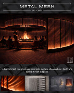 Expanded Mesh as a Cinematic Surface: Light, Depth, and Industrial Atmosphere