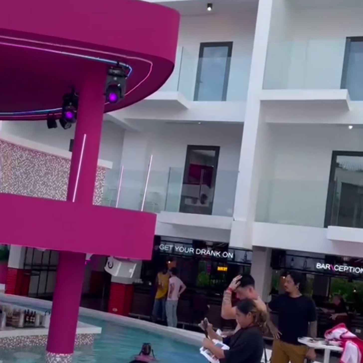 Socialtel Koh Samui multi-level architecture and signage by day